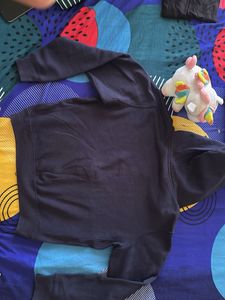 Navy Blue Zip-Up Hoodie