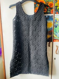 Black Net Kurti