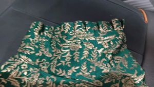 Green  Gold Embroidered Blouse