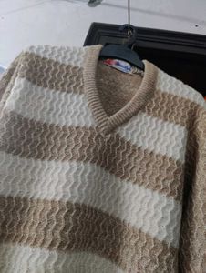 Striped V-Neck Sweater