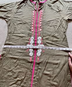 Olive Green Kurta