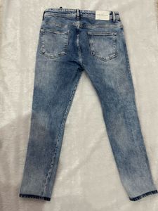Zara Distressed Light Wash Jeans