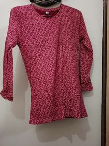 Patterned Long Sleeve Top