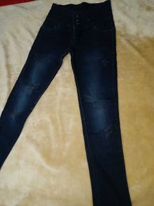 High Waisted Button Up Jeans