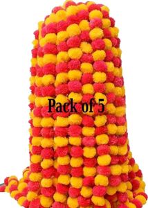 Pack Of 5 Decoration Flower Mala