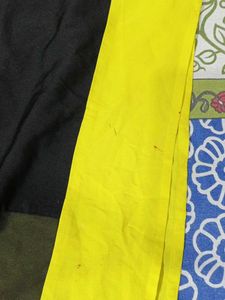 Unique Yellow &amp; Black Design Kurti