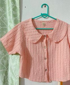 korean peter pan collar top 🎀