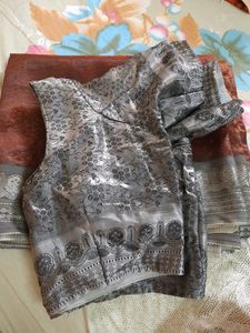 Saree brown and cement color