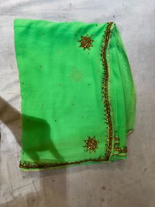 Gorgeous Green Indian Saree