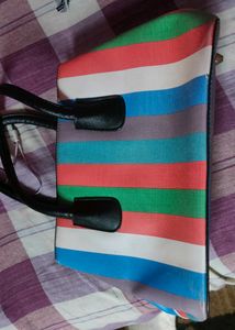 Striped Tote Bag