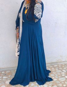 Elegant Blue Ethnic Gown