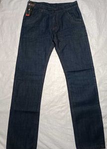 Men's Dark Blue Denim Jeans