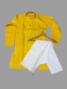 Premium Mens Yellow Kurta Pajama