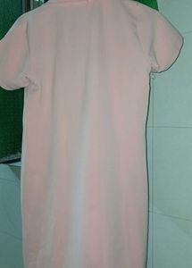 Pink Crown Embellished Polo Dress