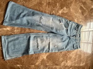 Wide Leg Torn Jeans