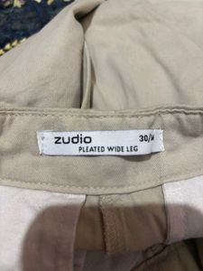 zudio wide pleated pants