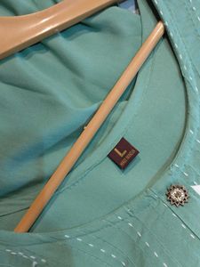 Green Embroidered Kurti