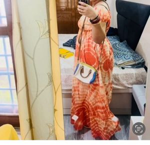 Tie-Dye Maxi Dress M,L,xl,xxl Freesize