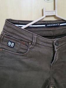 Coffee Brown Low Waist Jeans