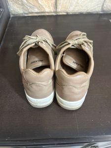 Beige Lace-Up Casual Sneakers