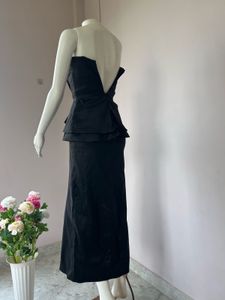 Black Slit Dress
