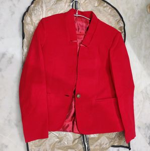 Red formal blazer