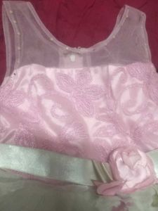 rose Floral Tulle Party Dress