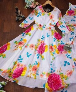 Floral Anarkali Suit