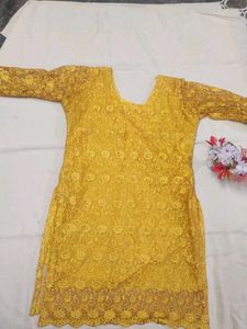 A Yellow Short Kurta