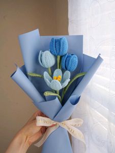 Blue 💙 Flower Bouquet 💐
