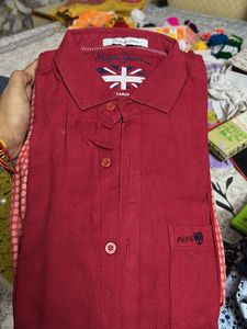 Pepe Jeans Red Casual Shirt