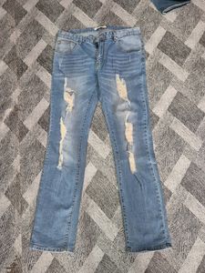 JiggyGen 34 Waist UniSex Damge Premium Jeans🔥🔥🔥