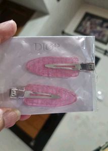 Dior Pink Hair Clips