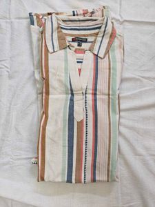 Multicolour Striped Cotton Dress