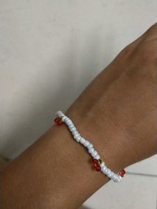 Beaded Cherry Bracelet And Ring Combo