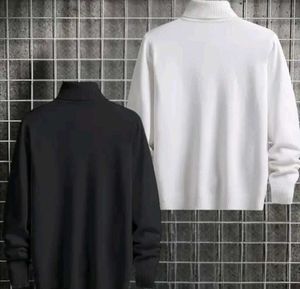 Pack Of 2 Cozy Elegance Black And White High Neck