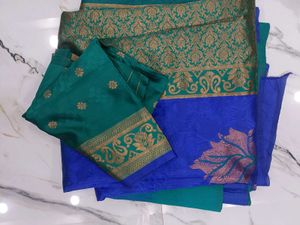 Silk Saree with unstitched blouse