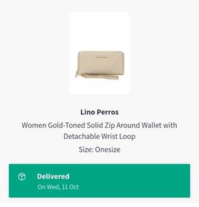 Lino Perros Gold Purse For Women