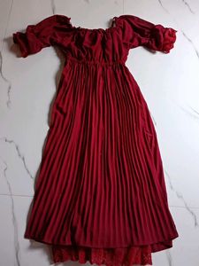 Red Off-Shoulder Dress