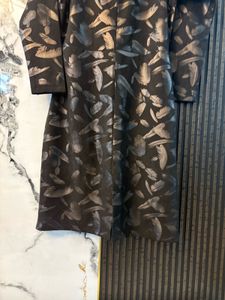 Unique Black Patterned Dress