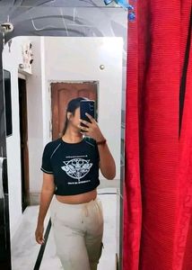 Girls Stylish Crop T Shirt