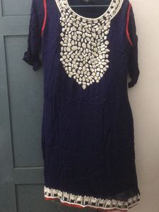 Elegant Navy Blue Dress
