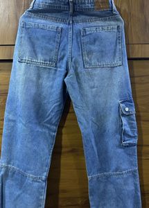 Cargo Pocket Denim Jeans