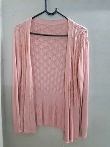 Pink Knit Cardigan