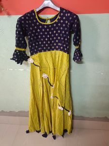 Beautiful Yellow and Blue gown