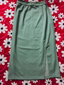 Long Side Slit Skirt