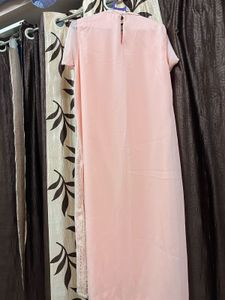 Peach Embroidered Kurta