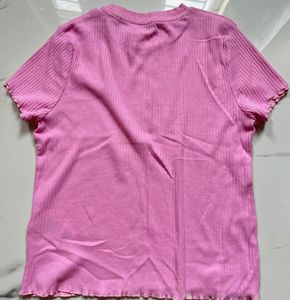 Cute Purple Tie-Front And pink Top