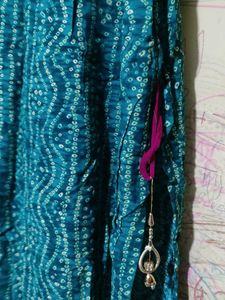 Bandhani Kurti Sharara Set