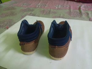 Brown &amp; Navy High-Top Sneakers